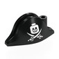 Hat Pirate Bicorne (Admiral) with Cross & Bones, Minifig Skull print