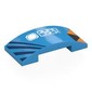 Slope Curved 4 x 2 Double with Orange/Dark Blue/Black Shapes, White 'QUAD LOCK' print