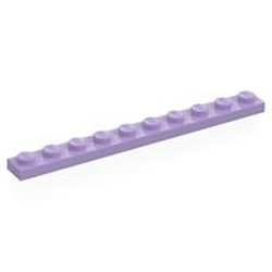 LEGO part 4477 Plate 1 x 10 in Lavender