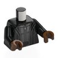 Torso, Black Arms, Reddish Brown Hands with print