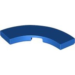 LEGO part 79393 Tile 3 x 3 Curved, Macaroni in Bright Blue/ Blue