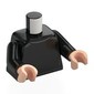 Torso, Black Arms, Light Nougat Hands with print