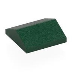 LEGO part 3300 Brick Sloped 33° 2 x 2 Double in Earth Green/ Dark Green