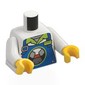 Torso, White Arms, Yellow Hands with print