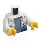 Torso, White Arms, Yellow Hands with print