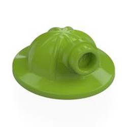 LEGO part 98289 Helmet Mining with Head Lamp in Bright Yellowish Green/ Lime