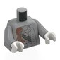 Torso, Light Bluish Gray Arms, White Hands with print