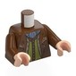 Torso, Reddish Brown Arms, Light Nougat Hands with print