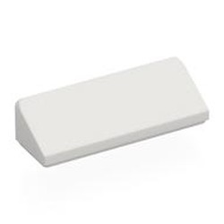 LEGO part 7825 Slope 30° 1 x 3 x 2/3 in White