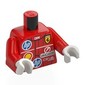 Torso, Racing Suit, HP, SHELL, Ferrari, UniCredit Logo, White 'LECLERC' print, Red Arms, White Hands