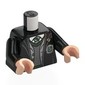 Torso, Black Arms, Light Nougat Hands with print