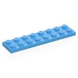 LEGO part 3034 Plate 2 x 8 in Medium Blue