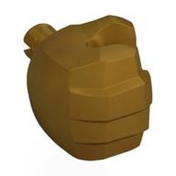 LEGO part 10126 Hand Hulk - Right in Warm Gold/ Pearl Gold