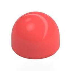 LEGO part 6908 Dome 1 x 1 x 2/3 in Vibrant Coral/ Coral