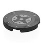 Tile Round 3 x 3 with Light Bluish Grey/Dark Bluish Grey SEGA Control Button print