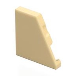 LEGO part 7829 Wedge Tile 2 x 2 Right in Brick Yellow/ Tan