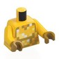 Torso, Yellow Arms, Pearl Gold Hands with print