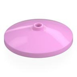 LEGO part 35394 Dish 4 x 4 Inverted with Open Stud [Radar] in Light Purple/ Bright Pink