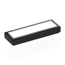 LEGO part 63864pr0038 Tile 1 x 3 with White Surface print in Black