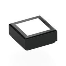 LEGO part 3070bpr0062 Tile 1 x 1 with White Surface print in Black