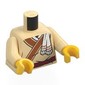 Torso, Robe, Dark Orange Trim, Dark Red Belt, White Scarf print, Tan Arms, Yellow Hands