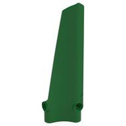 LEGO part 5741 Technic Panel Fairing Long Smooth Inverted, Side A #40 in Dark Green/ Green