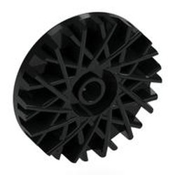 LEGO part 37195 Wheel Cover / Hub Cap 28 Spokes 18mm D. in Black