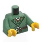 Torso, Robe, Dark Green Trim, Leaves, Medium Nougat Belt with Buckle print, Sand Green Arms, Yellow Hands
