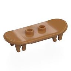 LEGO part 42511 Sports Skateboard with Trolley Wheel Holders in Medium Nougat