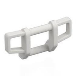 LEGO part 77083 Grille Bar 1 x 4 x 1 2/3 Bull Bar, Squared in White