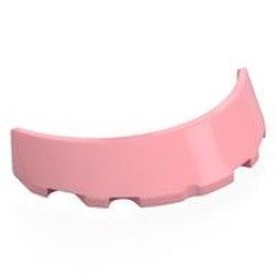 LEGO part 35299 Windscreen 3 x 6 x 1 Curved with Rectangular Stud Holder in Bottom in Warm Pink