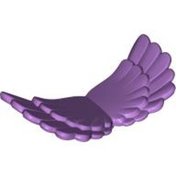 LEGO part 6332 Animal / Creature Body Part, Wings Double Layer with Anti-Stud in Medium Lavender