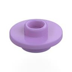 LEGO part 38799 Equipment Cup / Teacup Saucer with Recessed Stud on Top [PLAIN] in Medium Lavender