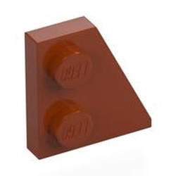 LEGO part 24307 Wedge Plate 2 x 2 Right in Dark Orange