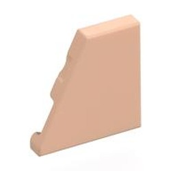 LEGO part 7828 Wedge Tile 2 x 2 Left in Light Nougat