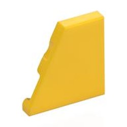 LEGO part 7828 Wedge Tile 2 x 2 Left in Bright Yellow/ Yellow