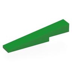 LEGO part 4569 Slope 1 x 6 x 1 with 1 x 2 x 1/3 Cutout in Bright Green