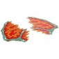 Wings, Dragon with Sand Green Spines, Red/Tan Markings Print [Sheet of 2]