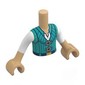 Minidoll Torso Boy with Warm Tan Arms and Hands with print