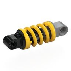 LEGO part 111054c02 Technic Shock Absorber 6L with Yellow Spring in Black