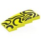 Slope Curved 4 x 8 x 1 2/3 No Studs with Black Shapes print
