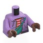Torso, Medium Lavender Arms, Medium Brown Hands with print