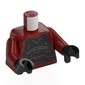 Torso, Dark Red Arms, Black Hands with print