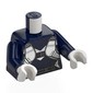 Torso Body Armor, White Vest Print, Dark Blue Arms, White Hands
