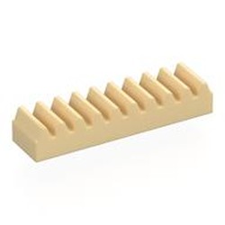 LEGO part 3743 Technic Gear Rack 1 x 4 in Brick Yellow/ Tan