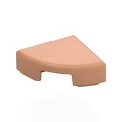 LEGO part 25269 Tile Round 1 x 1 Quarter in Nougat