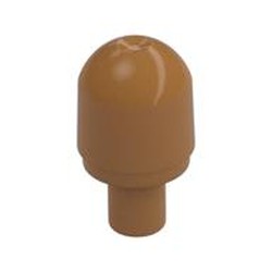 LEGO part 58176 Light Cover 1 x 1 Round with Internal Bar / Bionicle Barraki Eye in Medium Nougat