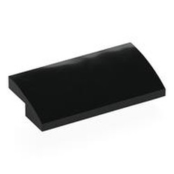 LEGO part 8412 Brick Curved 2 x 4 x 2/3 in Black