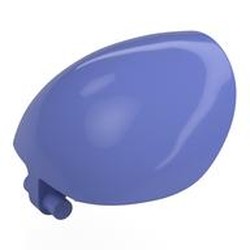 LEGO part 1686 Large Figure Shoulder Cover, Armor, Round, Smooth with Bar in Blue Violet