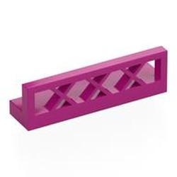 LEGO part 3633 Fence Lattice 1 x 4 x 1 in Bright Reddish Violet/ Magenta